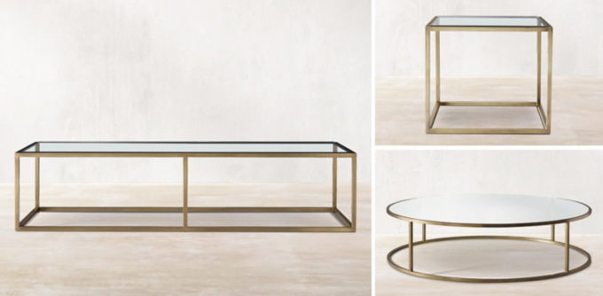 Nicholas Glass Coffee Table Collection