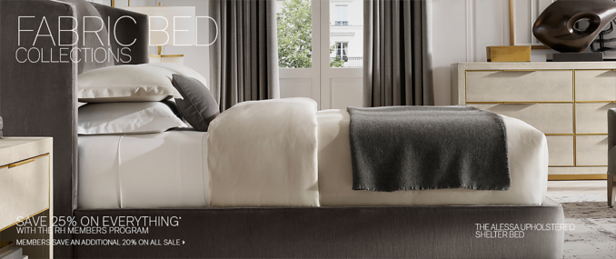 Upholstered Custom Bed Collections Rh Modern