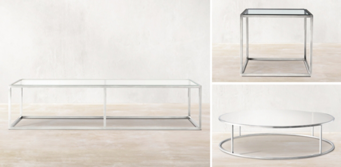 Nicholas Glass Coffee Table Collection