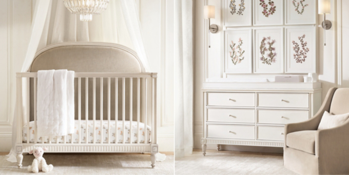 Belle Upholstered Conversion Crib Collection