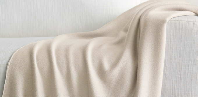 Italian Siena Lamb's Wool, Silk & Cashmere Throw Collection