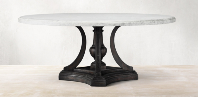St. James Marble Round Dining Table Collection