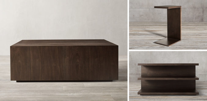 Cloud Occasional Collection - Dark Brown Walnut