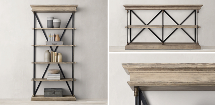 Parisian Cornice Shelving Collection New Grey Oak Rh