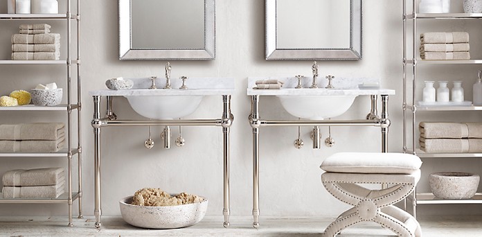 Gramercy Metal Sinks Washstands Polished Nickel Rh