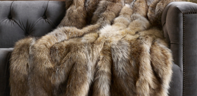 Faux Fur Throws RH