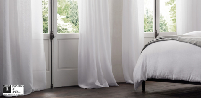 Belgian Sheer Linen Drapery Collection
