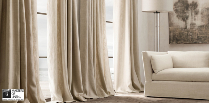 Belgian Textured Linen Drapery Collection