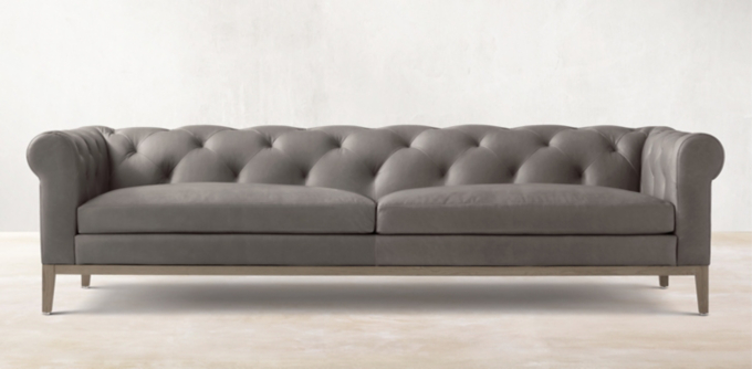 Restoration hardware tufted deals couch