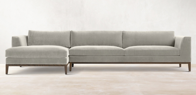 Rh italia taper on sale arm sofa