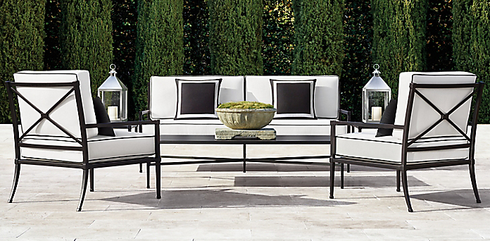 Trousdale Aluminum Furniture Collection, Restoration Hardware Outdoor Furniture Clearance
