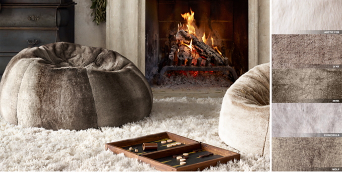 Luxe Faux Fur Bean Bag Collection Rh
