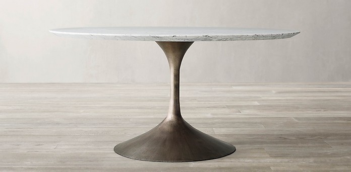 Aero Marble Round Oval Dining Table, Restoration Hardware Round Table