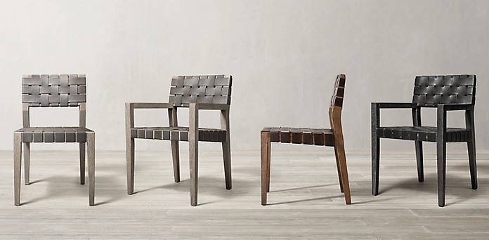 Vero Dining Chair Collection Rh, Rh Dining Chairs Leather