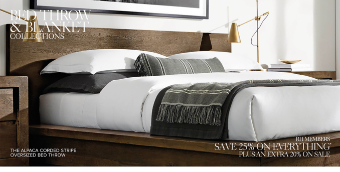 Bed Throws & Blankets RH