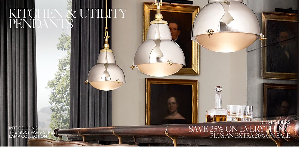 Kitchen Utility Pendants Rh
