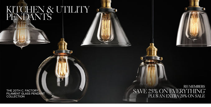Kitchen & Utility Pendants RH