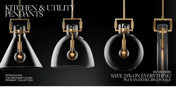 Kitchen & Utility Pendants RH