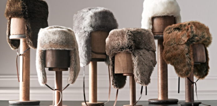 restoration hardware fur hat