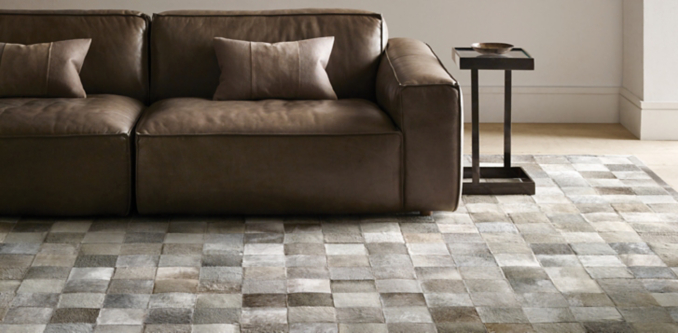 Potrero Hide Patchwork Rug