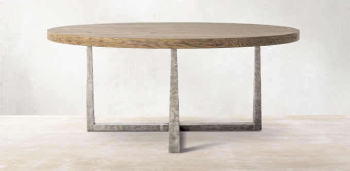 T-Brace Round Dining Table Collection