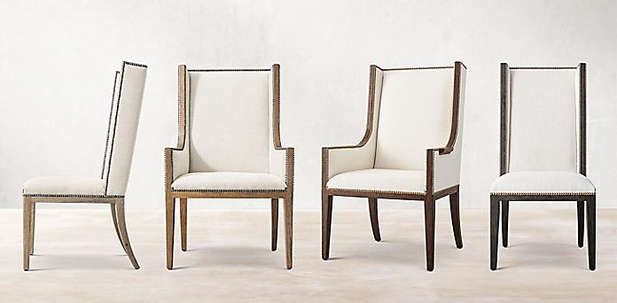 Ames Dining Chair Collection Rh, Rh Dining Chairs In Stock