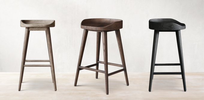 Restoration hardware best sale oak stool