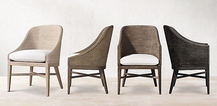 Wood Metal Woven Chair Collections Rh, Rh Dining Chairs Modern