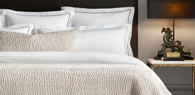 Italian Ladder Stitch Percale Bedding Collection