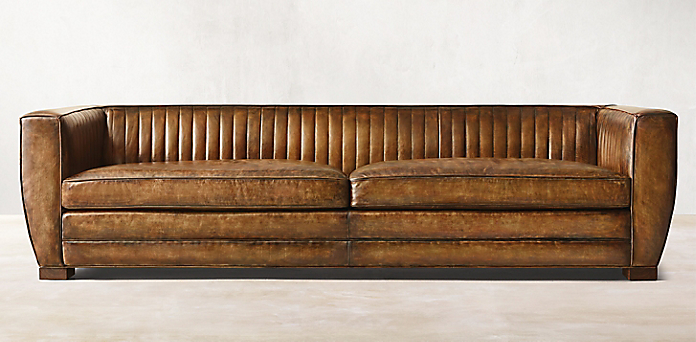 Sofa Collections Rh, Rustic Leather Furniture Canada