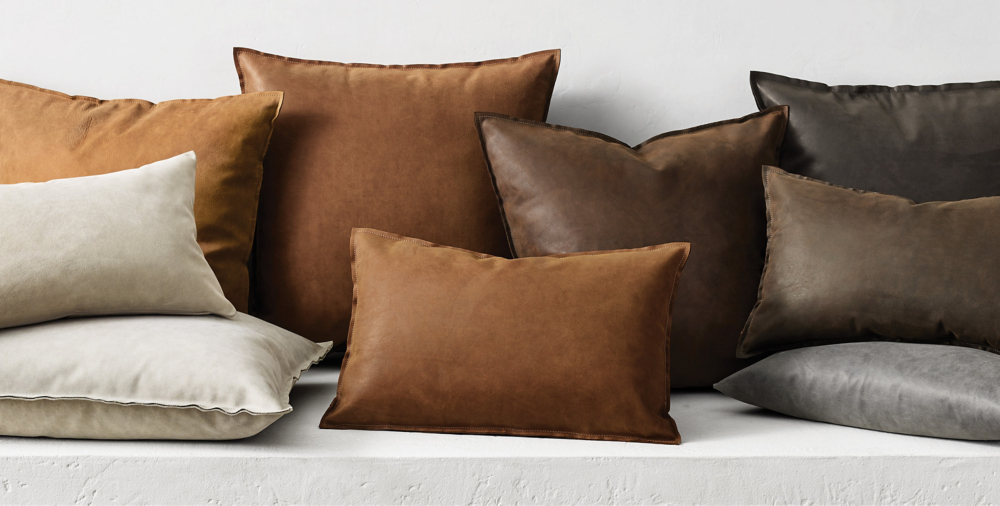 Sherwood Leather Pillow Collection Rh