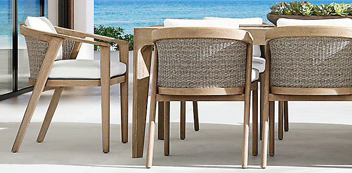 Malta Teak Dining Collection, Rh Dining Chairs In Stock