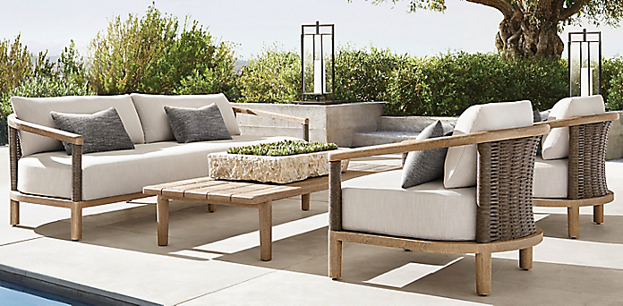 Isla Furniture Collection Weathered, Restoration Hardware Patio Table And Chairs