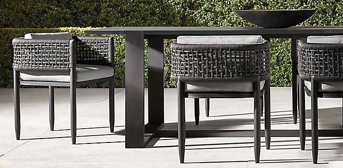 Parker Dining Collection Rh, Restoration Hardware Outdoor Concrete Dining Table
