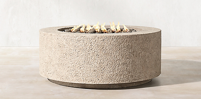Fire Table Collections Rh, Restoration Hardware Gas Fire Pit