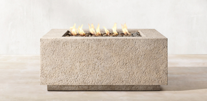 Yountville Square Fire Table Collection