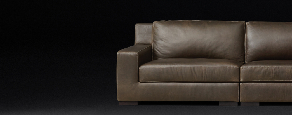 Sofa Collections Rh Modern, Restoration Hardware Leather Couches
