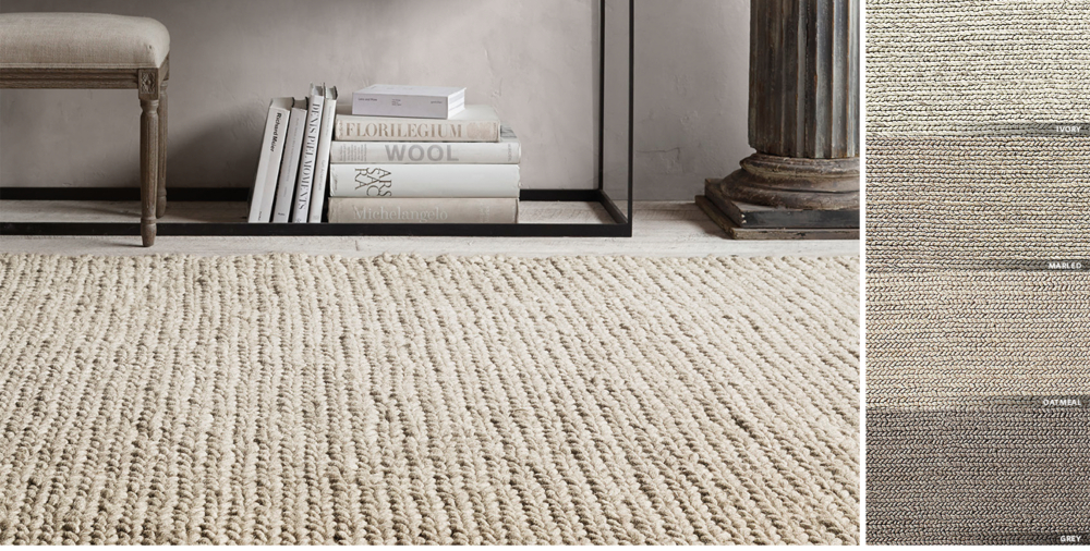 Charlotte Braided Wool Rug - Large - Natural Marle, Decor