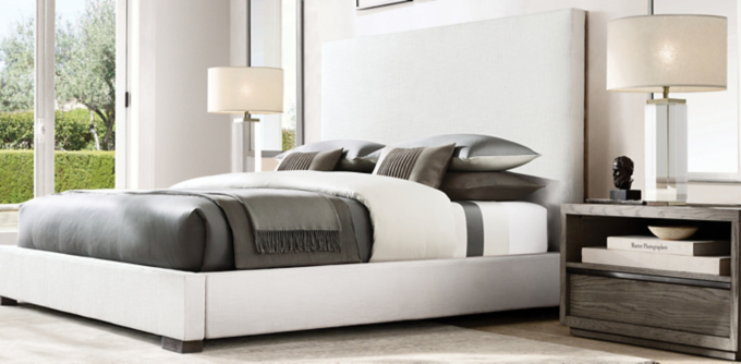 Restoration hardware deals velvet bed