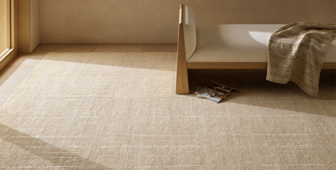 Tapis en soie et laine Varsha