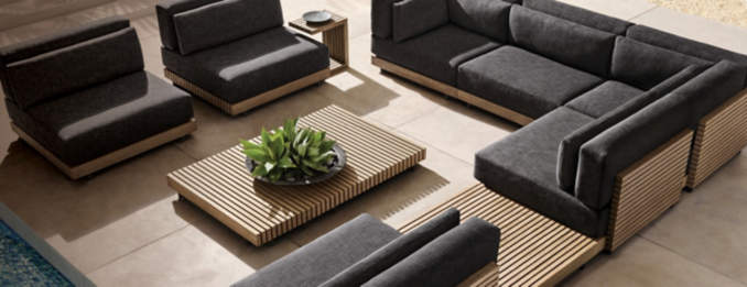 Caicos Teak Modular Sectional