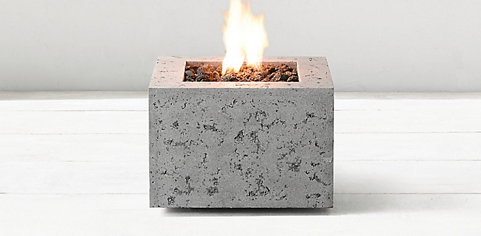 Fire Table Collections Rh, Restoration Hardware Gas Fire Pit
