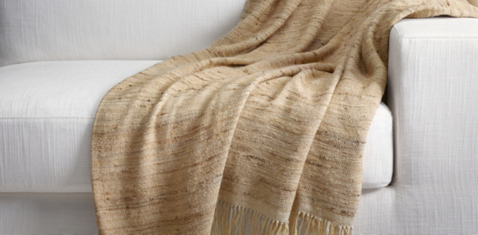 Seta Raw Silk Throw Collection