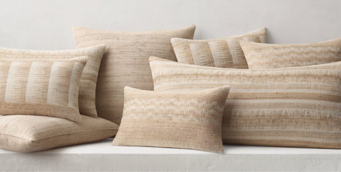 Restoration hardware hot sale throws and pillows