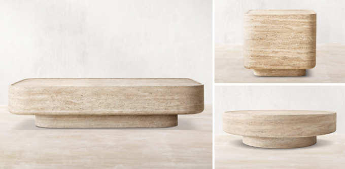 Vitolo Carved Coffee Table Collection