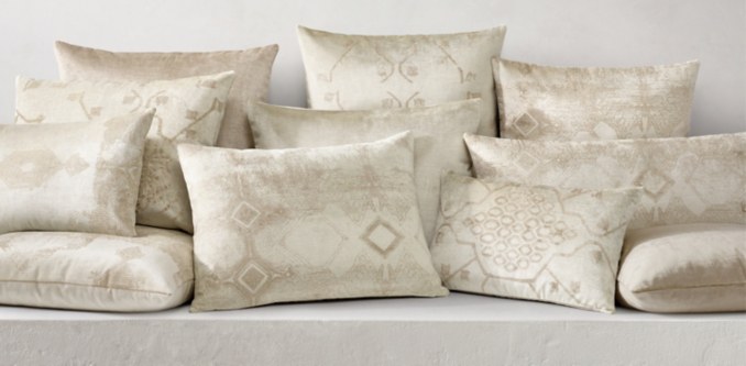 Collection d'oreillers Oushak en velours