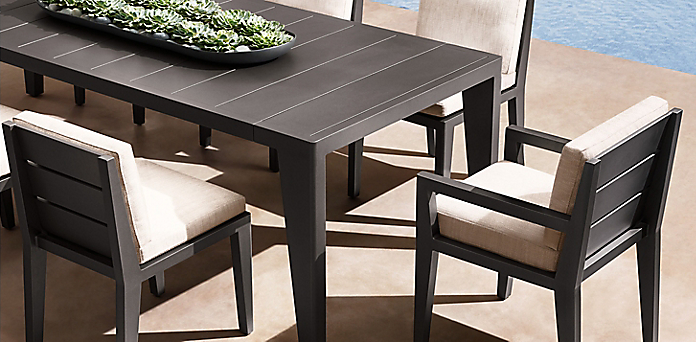 Dining Collections Rh - Aluminum Patio Dining Furniture Canada
