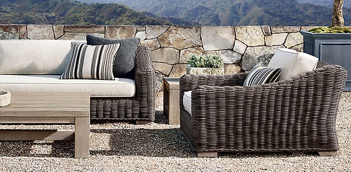 All Weather Woven Rh, Restoration Hardware Outdoor Furniture Cushions