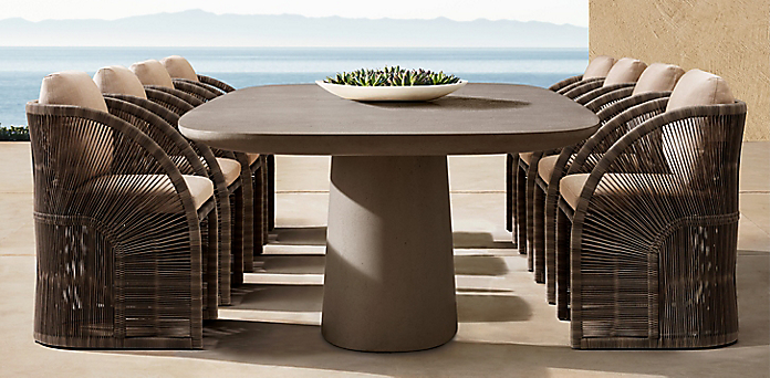 Dining Collections Rh, Extra Large Round Outdoor Dining Table