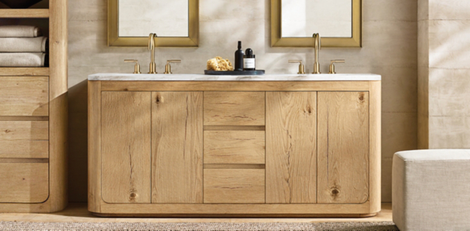 Restoration hardware on sale bathroom vanity